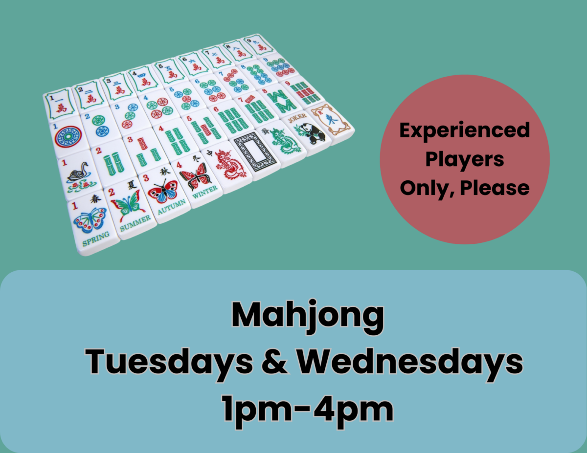 January 2025 Mahjong Flyer