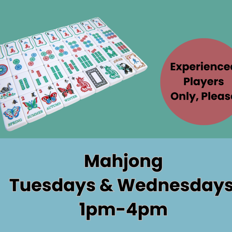 January 2025 Mahjong Flyer