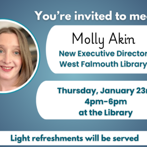 flyer for 1/23/25 reception for Molly Akin