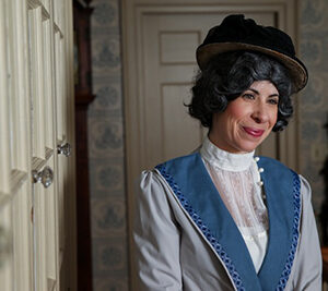 Actor Sheryl Faye as Eleanor Roosevelt